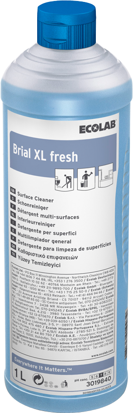 Ecolab allesreiniger Brial XL Fresh, fles 1 liter