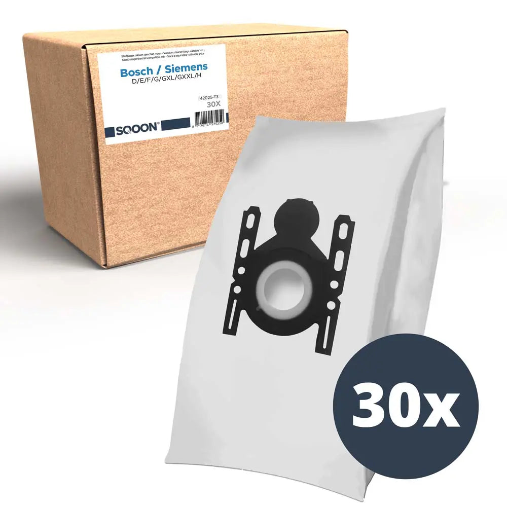 SQOON Stofzuigerzakken geschikt voor Bosch / Siemens G-All 3-D 30 stuks in verzenddoos - 30 stuks