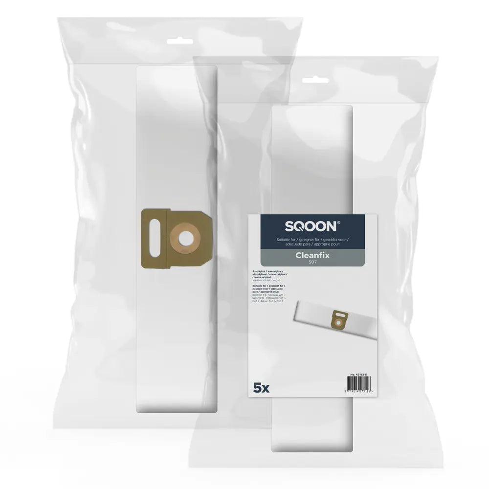 SQOON Stofzuigerzakken geschikt voor Cleanfix S07, MASTERPROFI Profi 1 - stuk