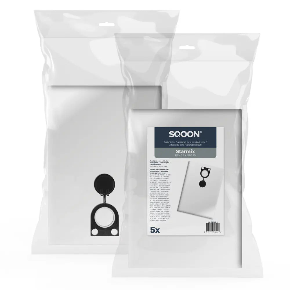 SQOON Stofzuigerzakken geschikt voor Starmix FBV 25/35 - stuk
