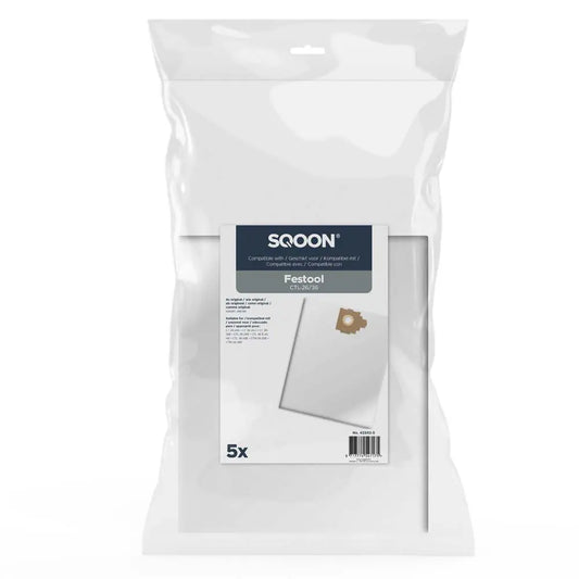 SQOON Stofzuigerzakken geschikt voor Festool CTL-26/36 HF - stuk