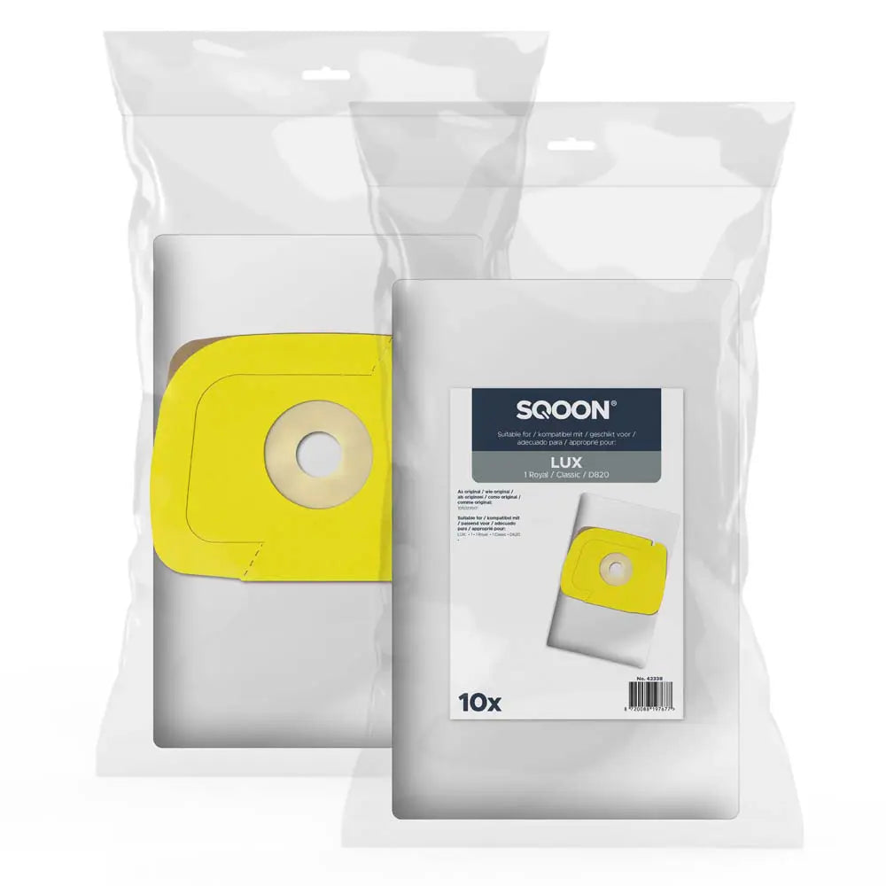SQOON Stofzuigerzakken geschikt voor LUX 1 Royal / Classic / D820 - stuk