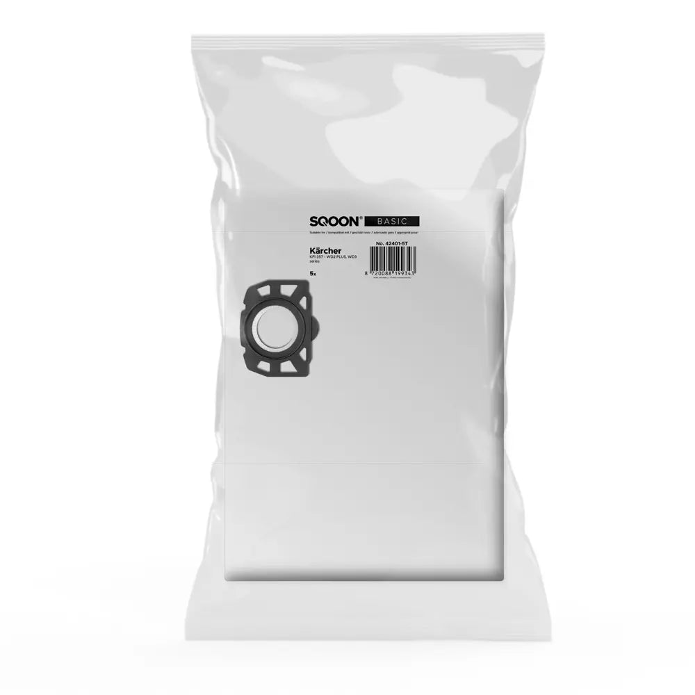 SQOON Stofzuigerzakken geschikt voor Karcher WD 2 PLUS & WD3 series - KFI 357 - stuk