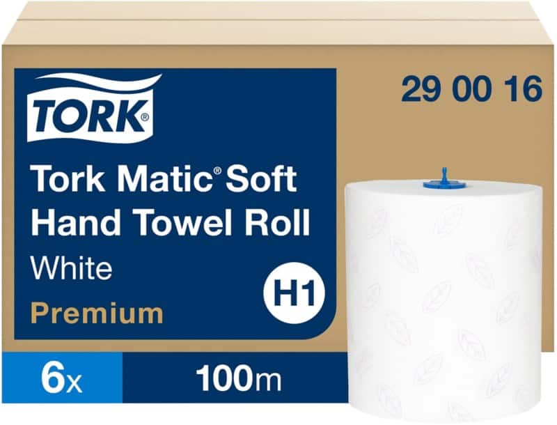 Tork Matic Premium Handdoek H1 Rol Wit 2-laags 290016 6 Rollen à 100 m - 6 rollen
