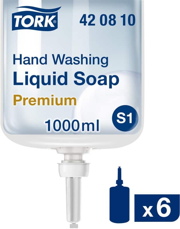 Tork Premium Handzeep Vloeibaar S1 Transparant  6 Flessen à - 1 liter - 420810