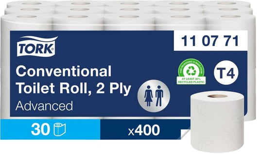 Tork Advanced Toiletpapier T4 2-laags 110771 30 Rollen à 400 Vellen - 30 rollen