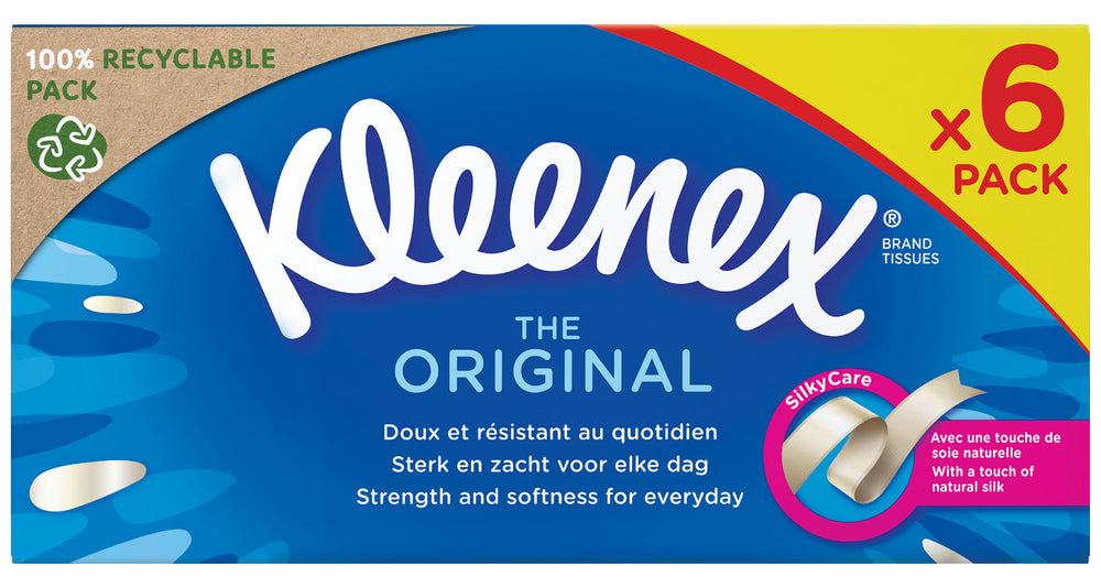 Kleenex tissues Original, pak 6 x 72 stuks