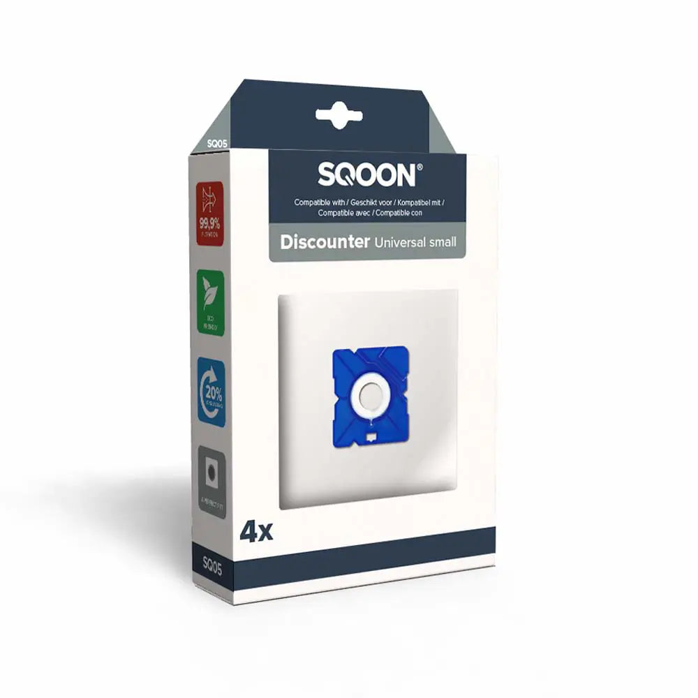 SQOON Stofzuigerzakken geschikt voor Discounter Small - stuk