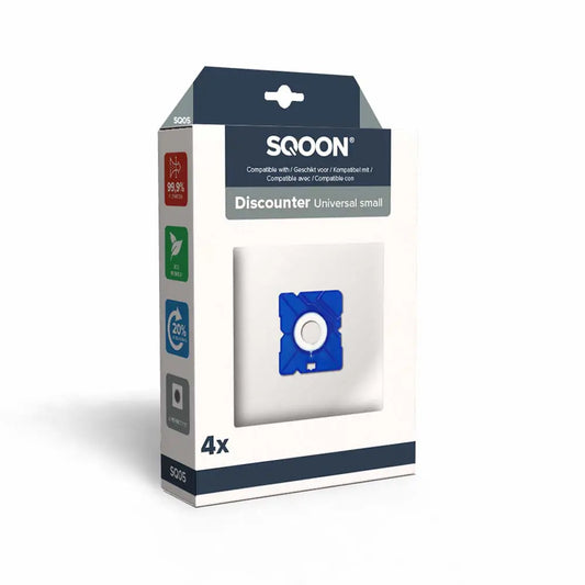 SQOON Stofzuigerzakken geschikt voor Discounter Small - stuk