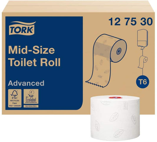 Tork Advanced Toiletpapier T6 2-laags 127530 27 Rollen à 320 Vellen - 27 rollen