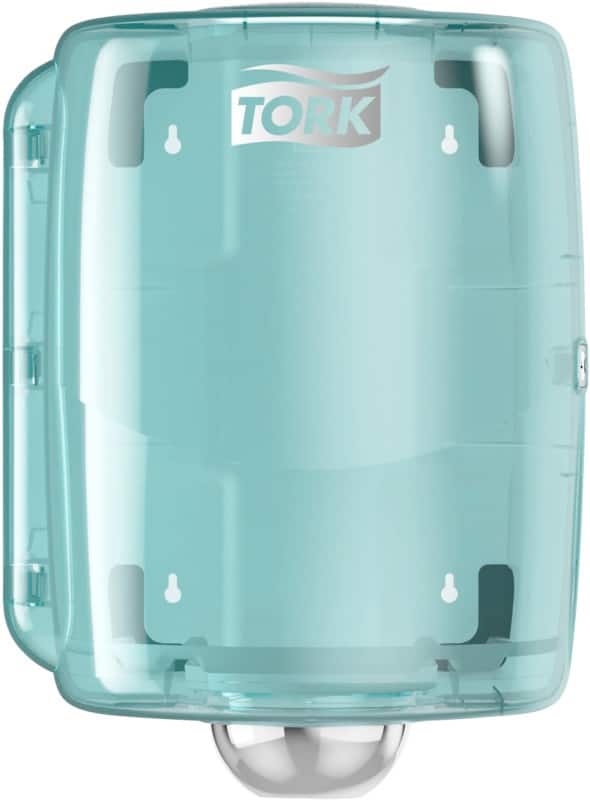 Tork Centerfeed poetspapierdispenser W2 wit en turquoise