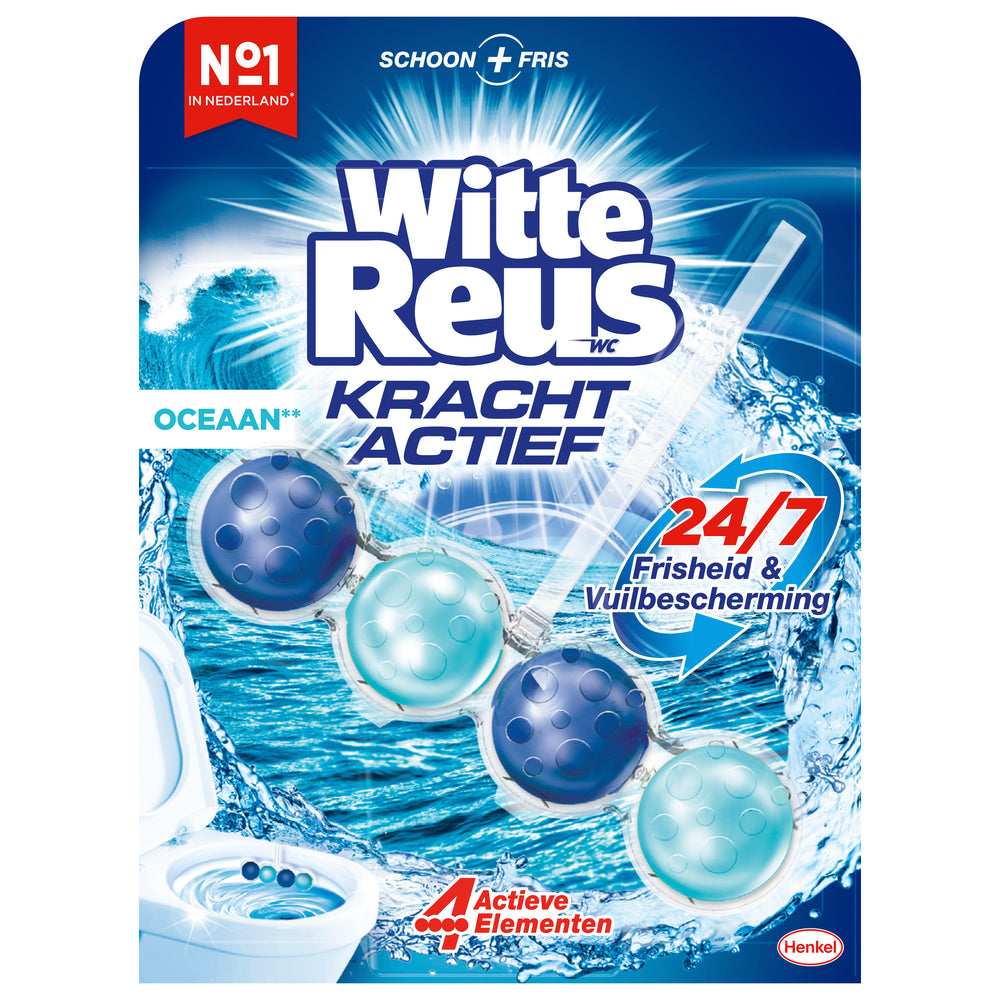 Witte Reus toiletblok Kracht Actief Oceaan 50 gram, per stuk