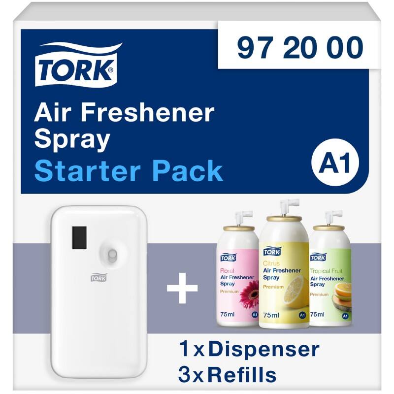 Tork Starterpack Luchtverfrisser-dispenser A1 Fris