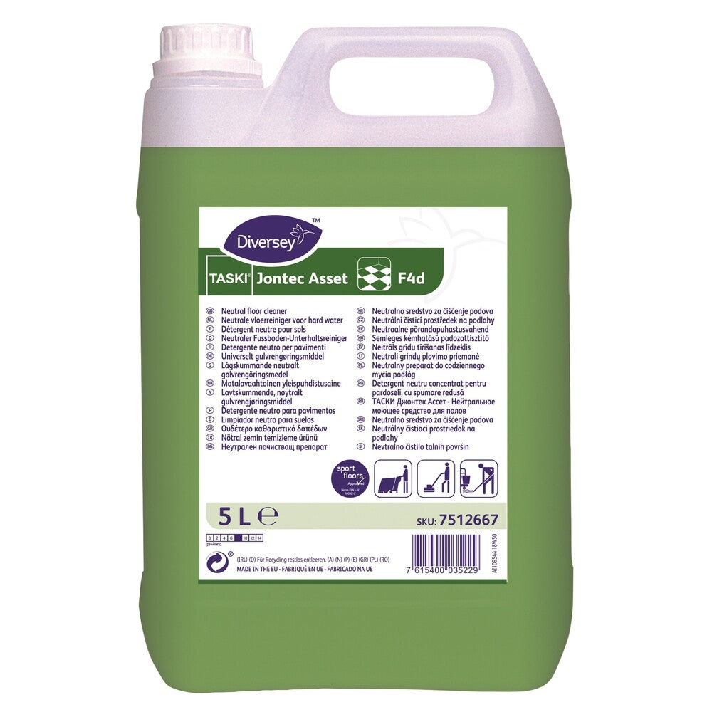 TASKI neutrale vloerreiniger Jontec Asset F4d, can 5 liter