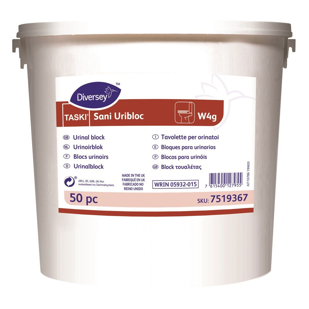 TASKI urinoirblok Sani Uribloc W4g, pot 50 stuks