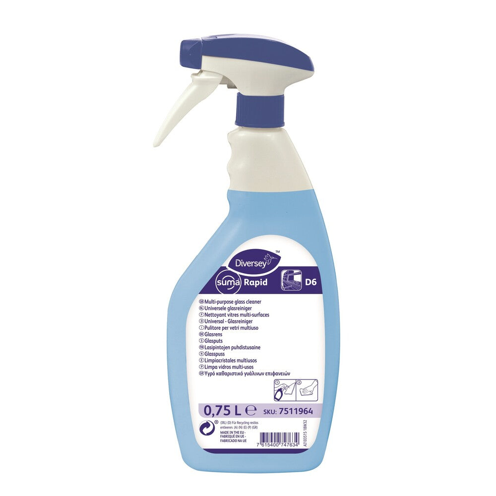 Suma glas- en interieurreiniger Rapid D6, fles 750 ml