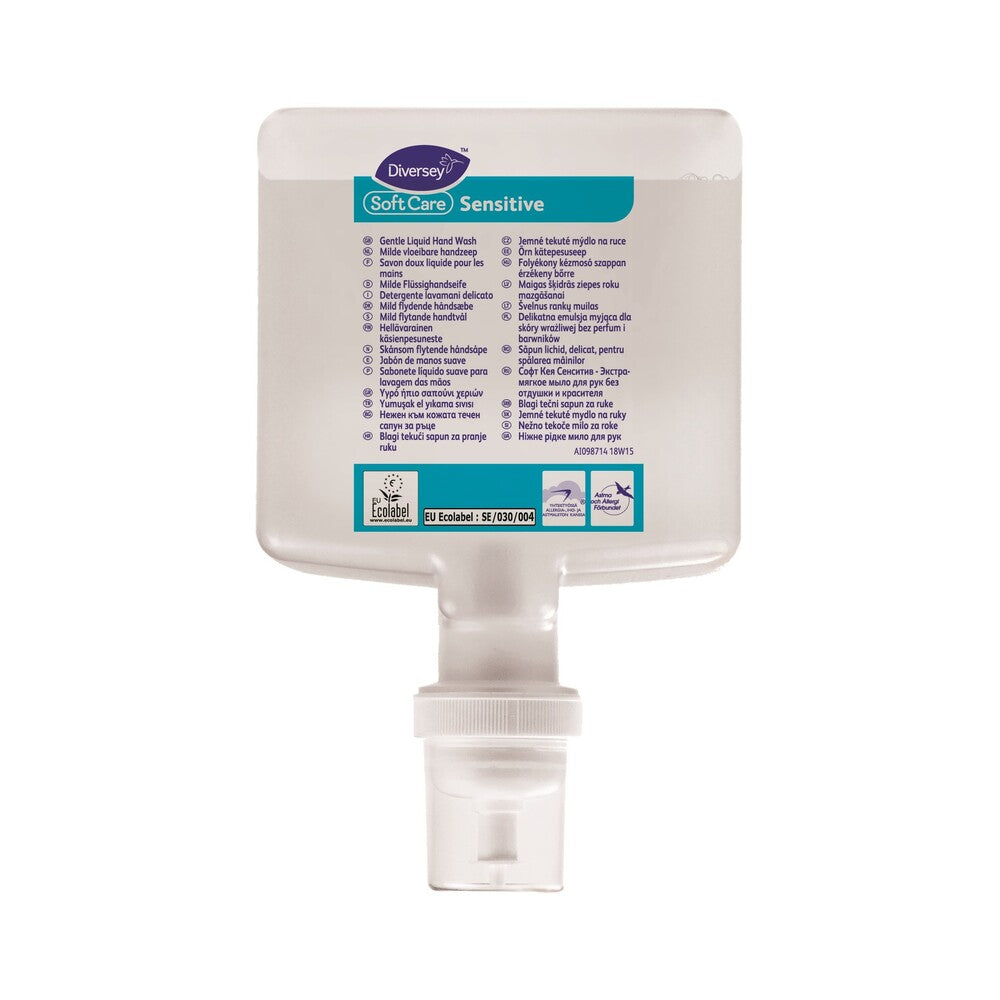 Soft Care handzeep Sensitive, zak 1,3 liter