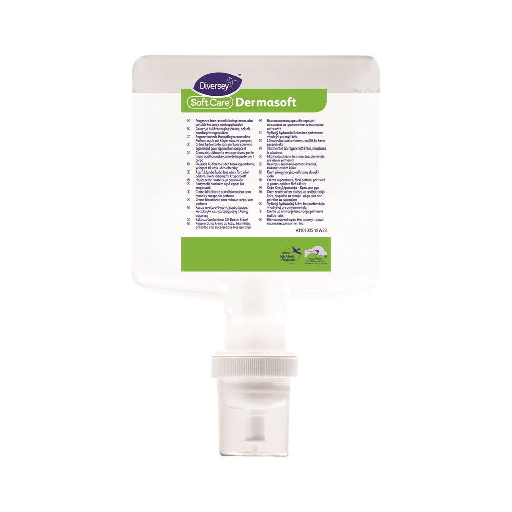 Soft Care herstellende handcrème Dermasoft, zak 1,3 liter