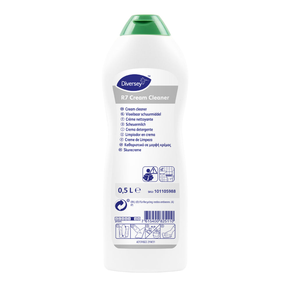 Diversey vloeibare reinigingscrème R7, fles 500 ml