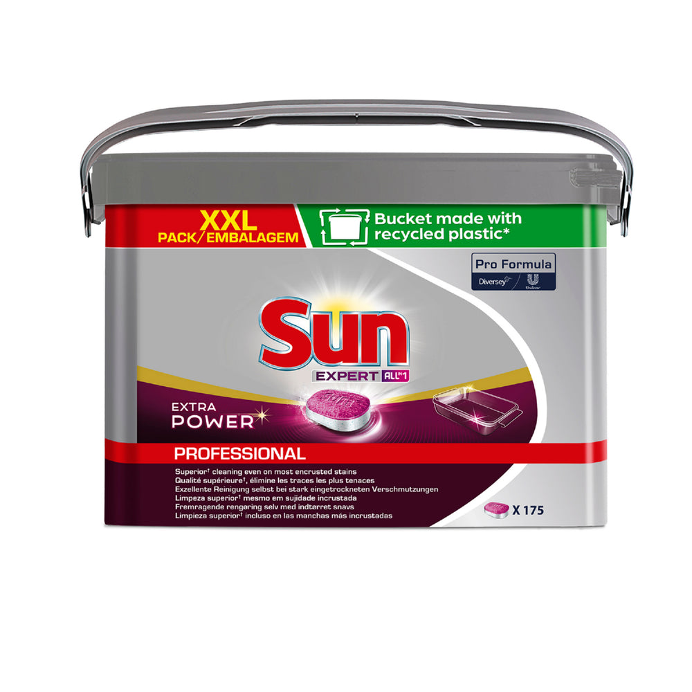 Sun Professional All-in-1 vaatwastabletten Extra Power Pro Formula, doos 175 stuks