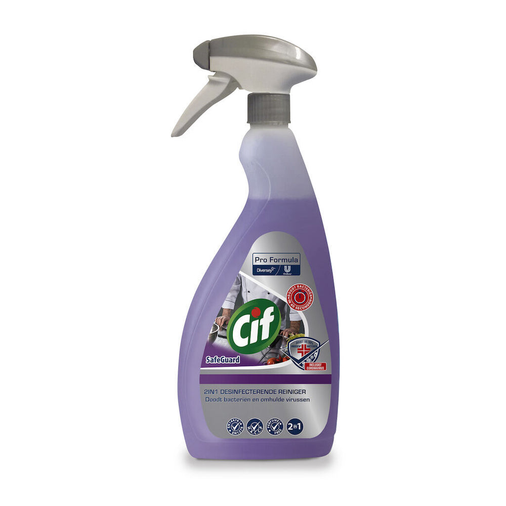Cif Professional 2in1 desinfecterende reiniger SafeGuard, spuitflacon 750 ml