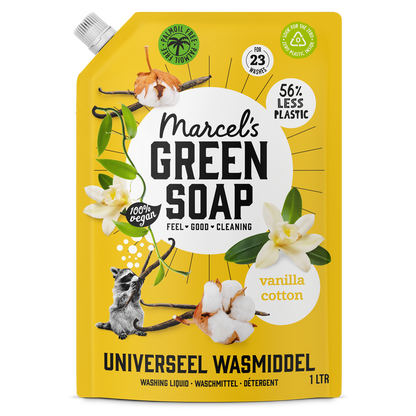 Universeel Wasmiddel Navulling Vanille & Katoen