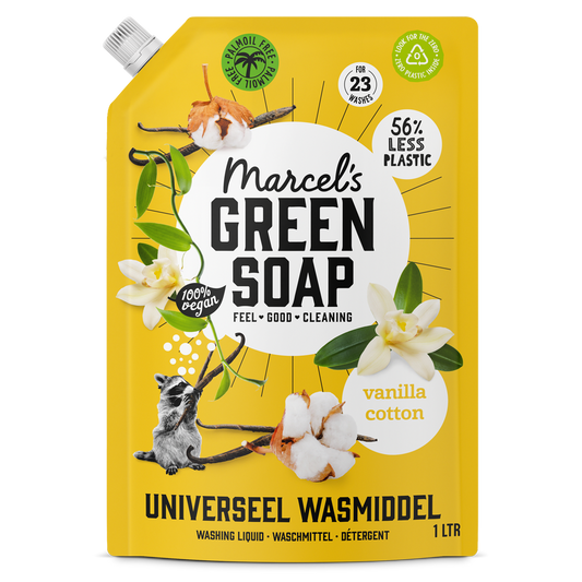 Universeel Wasmiddel Navulling Vanille & Katoen