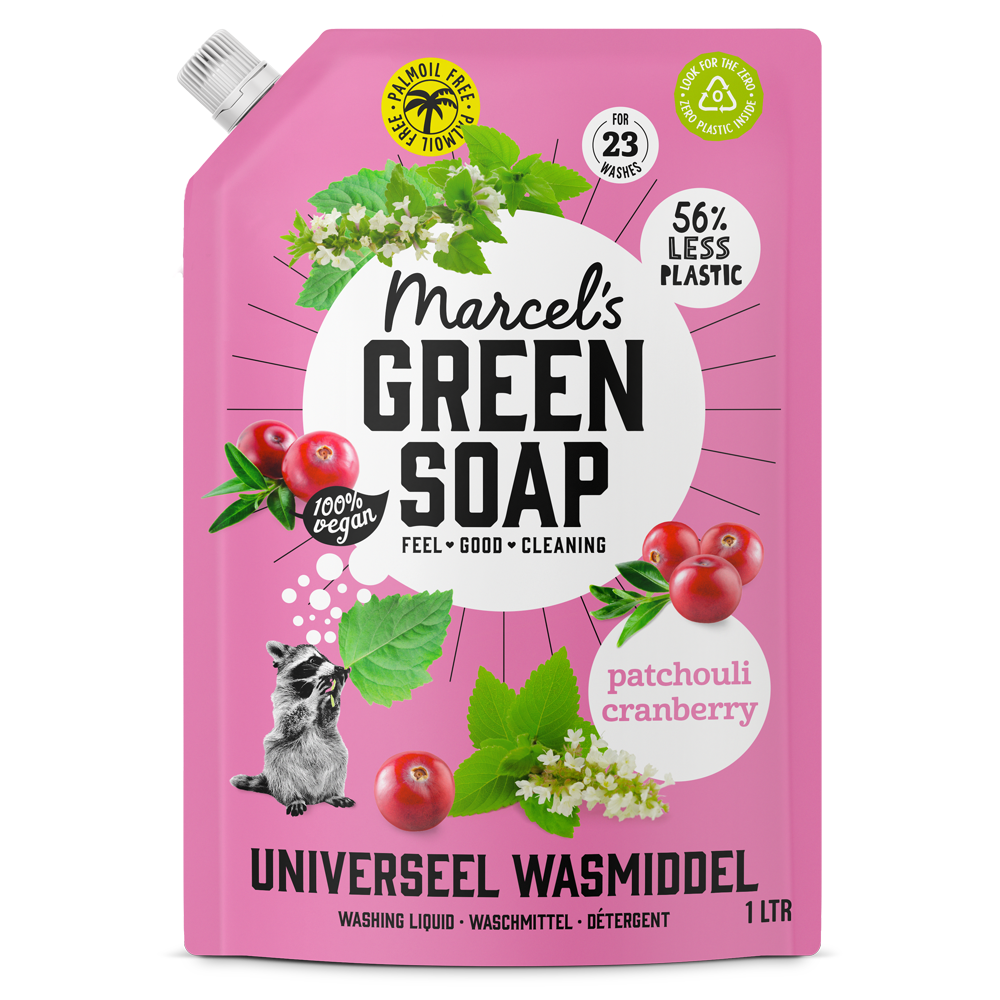 Universeel Wasmiddel Navulling Patchouli & Cranberry