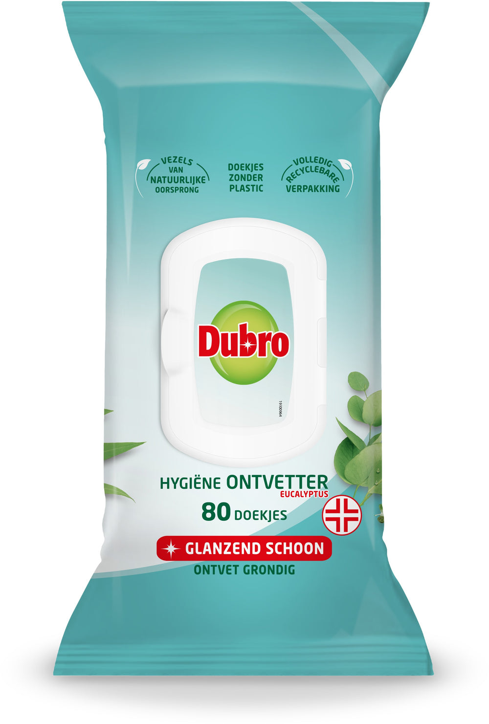 Dubro Bio doekjes hygiëne eucalyptus, pak 80 stuks