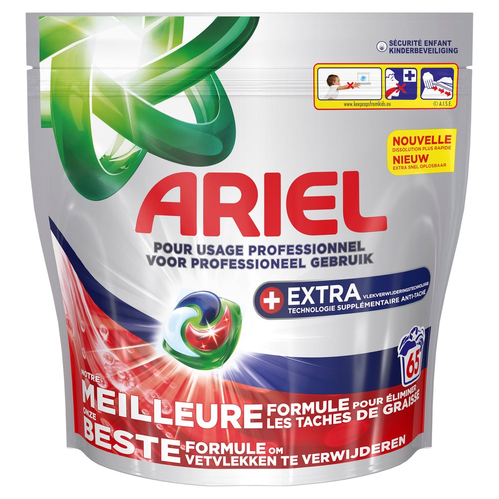 Ariel Professional wasmiddel All-in-1 Pods Stainbuster, doos 65 stuks