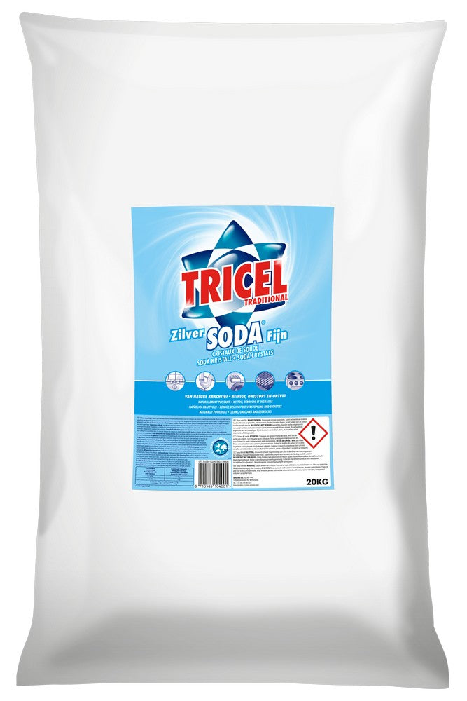 Tricel kristalsoda fijn, zak 20 kg