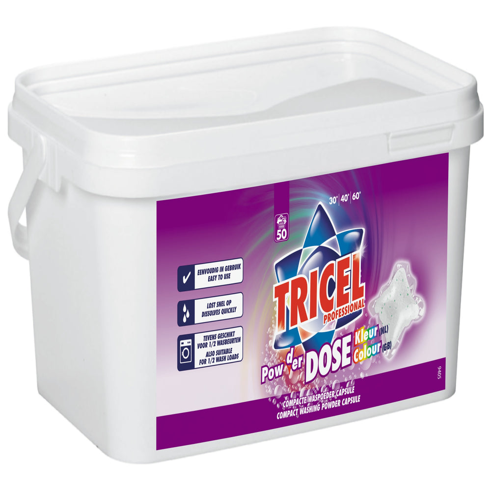 Tricel Professional waspoeder capsules voor kleur, doos 1,3 kg