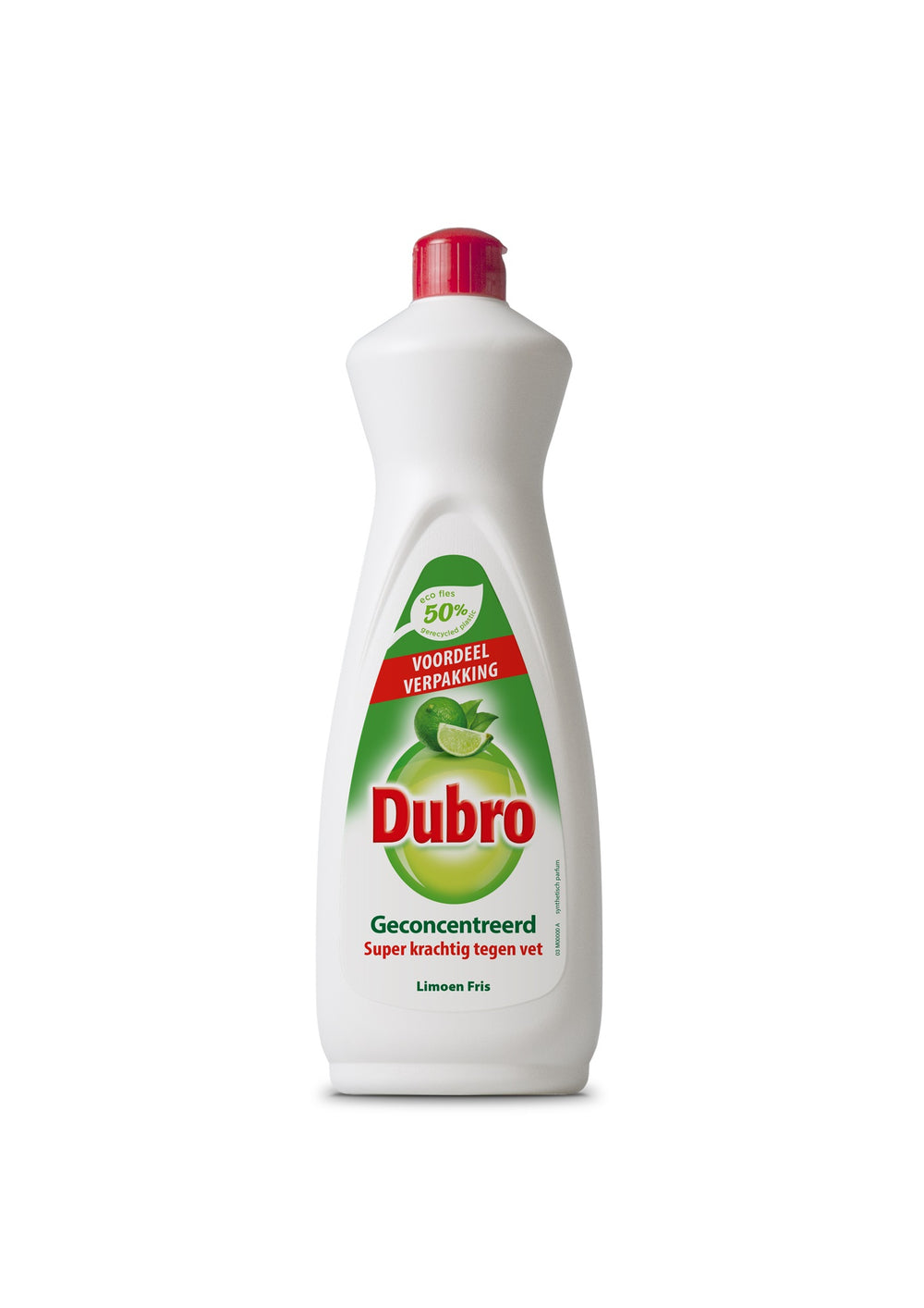 Dubro afwasmiddel limoen fris, fles 900 ml
