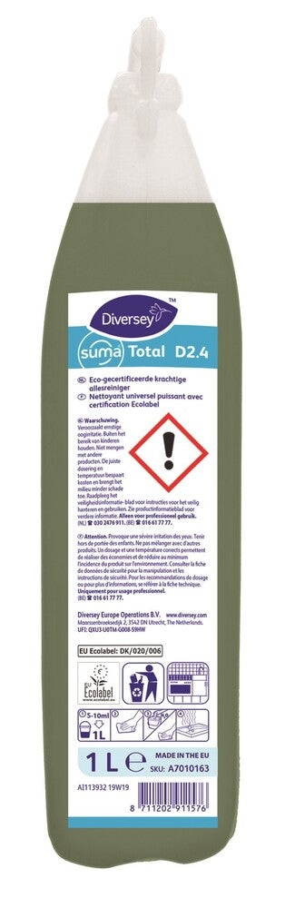 Suma allesreiniger Total D2.4 eco-gecertificeerd, fles 1 liter