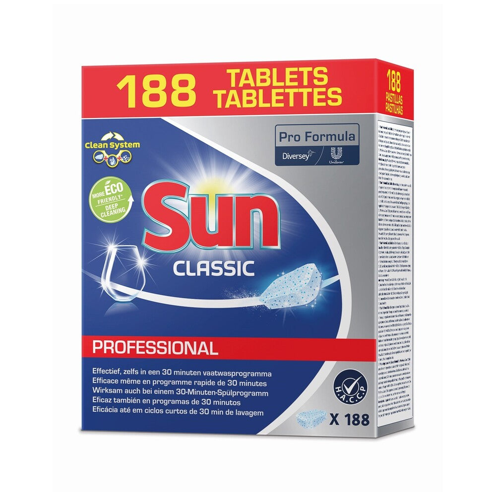Sun Professional vaatwastabletten Classic, doos 4 x 188 stuks