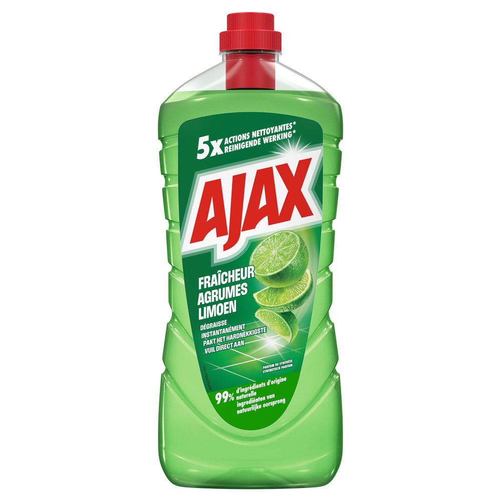Ajax allesreiniger limoen, fles 1,25 liter