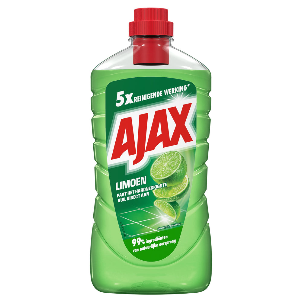 Ajax allesreiniger limoen, fles 1 liter