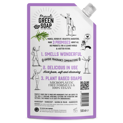 Handzeep Navulling Lavendel & Rozemarijn