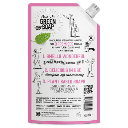 Handzeep Navulling Patchouli & Cranberry