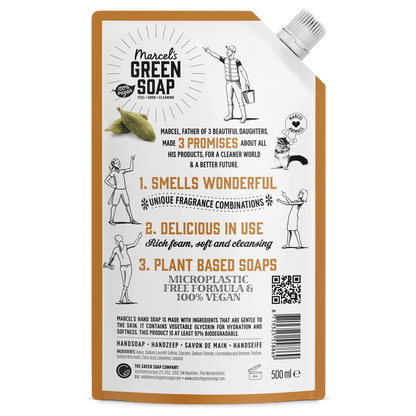 Handzeep Navulling Sandelhout & Kardemom