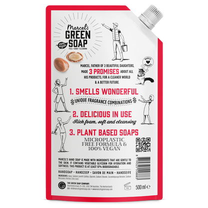 Handzeep Navulling Argan & Oudh