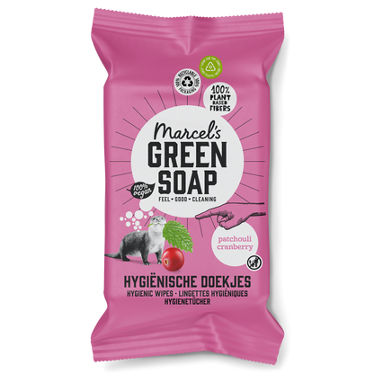 Hygiënische Schoonmaakdoekjes Patchouli & Cranberry