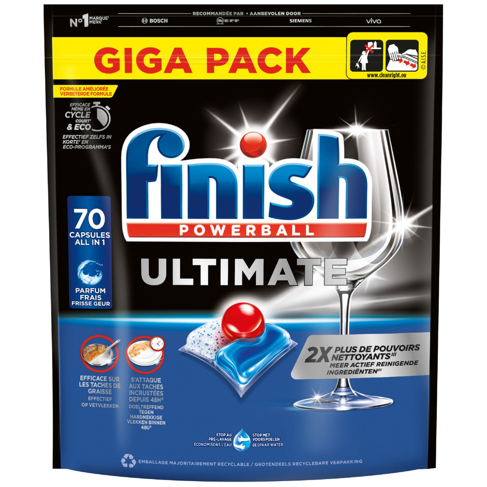 Finish vaatwastabletten Ultimate Regular, doos 70 stuks