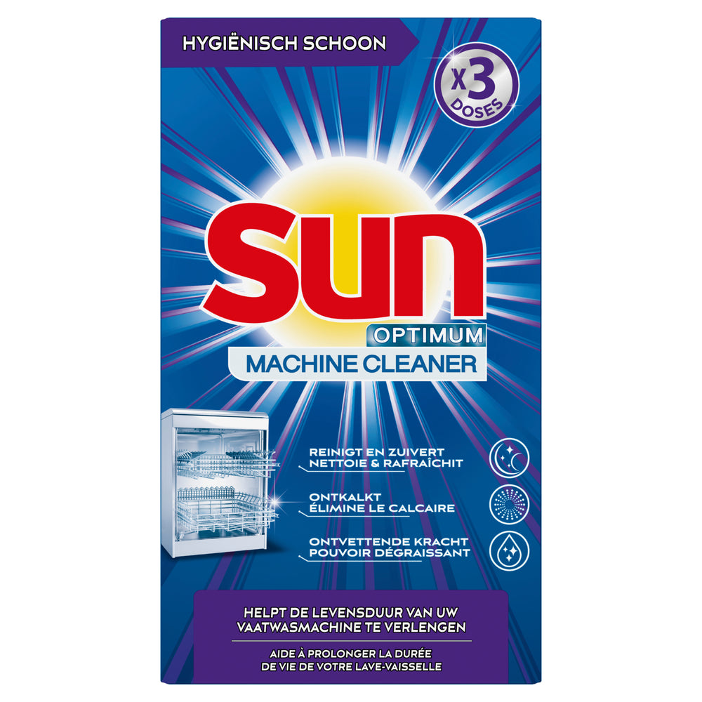 Sun Optimum vaatwasmachinereiniger, pak 3 x 40 g