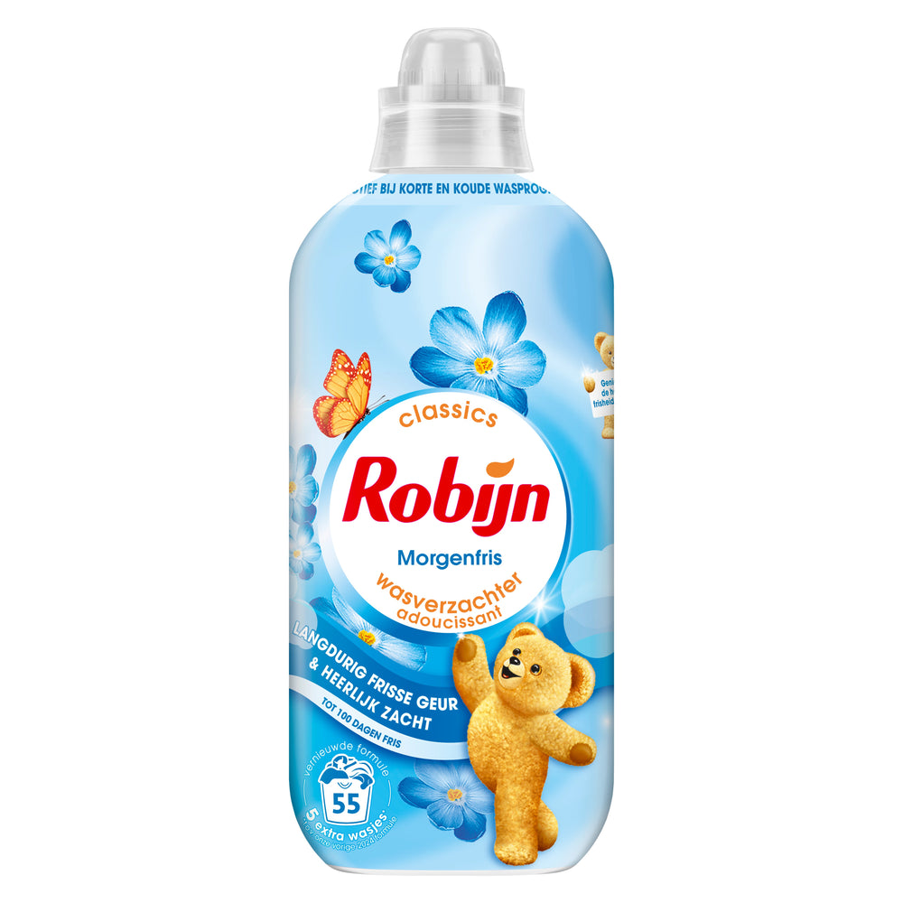 Robijn wasverzachter Morgenfris, fles 1,1 liter