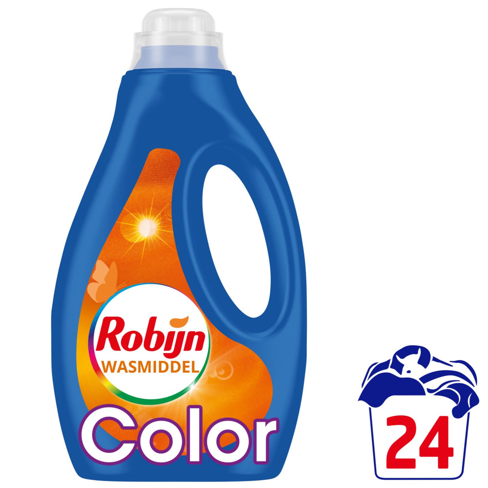 Robijn vloeibaar wasmiddel kleur, fles 1,2 liter