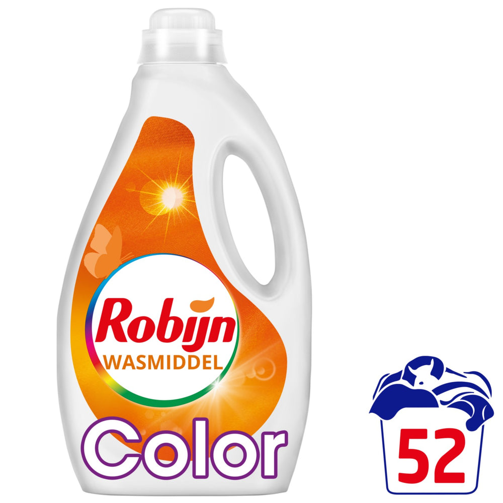 Robijn vloeibaar wasmiddel kleur, fles 2,6 liter