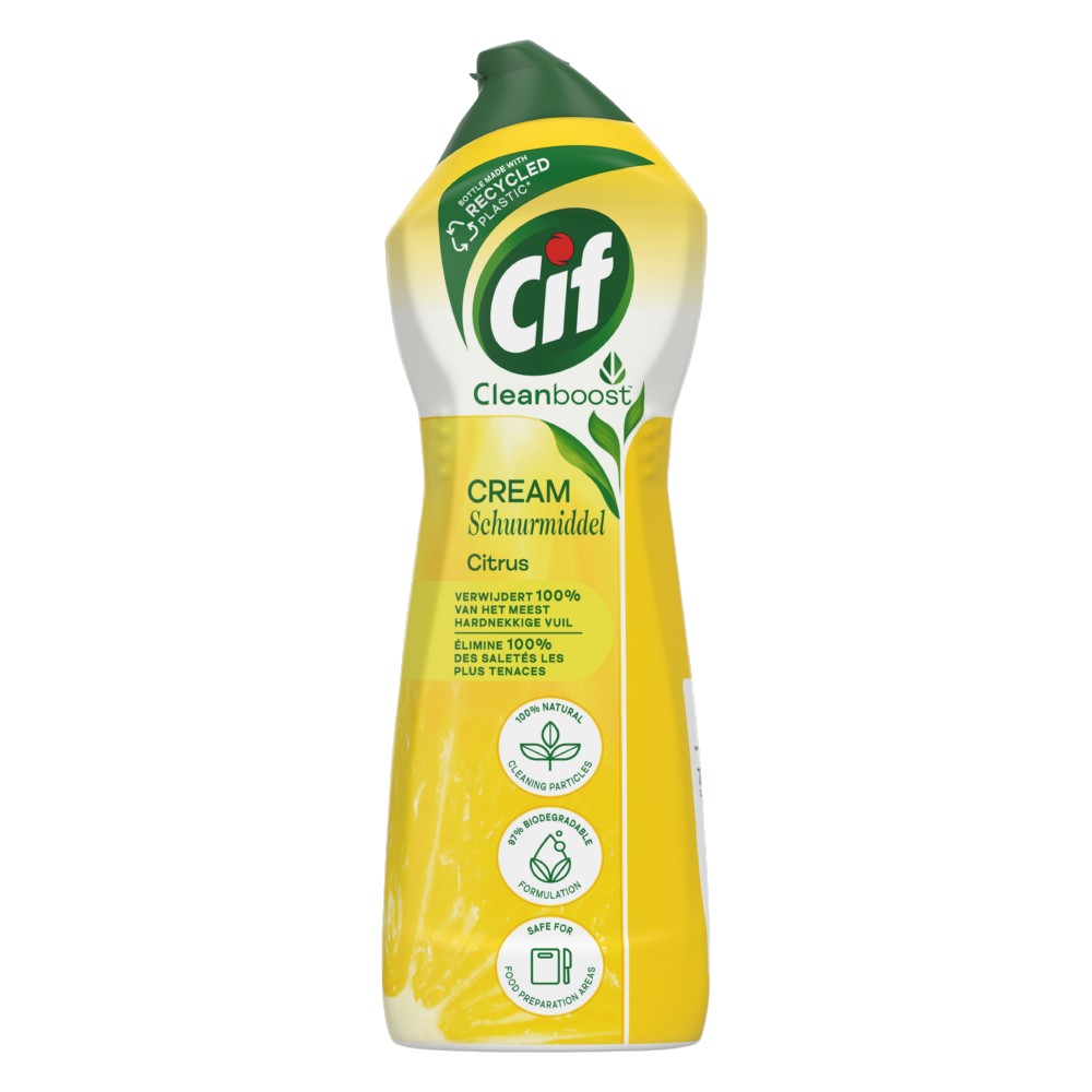 Cif Cream schuurmiddel citroen, fles 750 ml