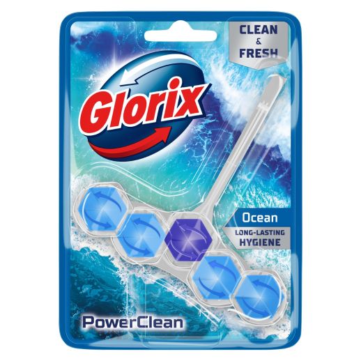 GLORIX Toiletblok Power Ocean - 9 stuks - 9 stuks