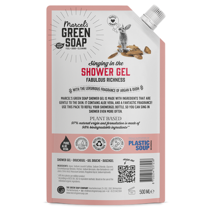 Douchegel Navulling Argan & Oudh